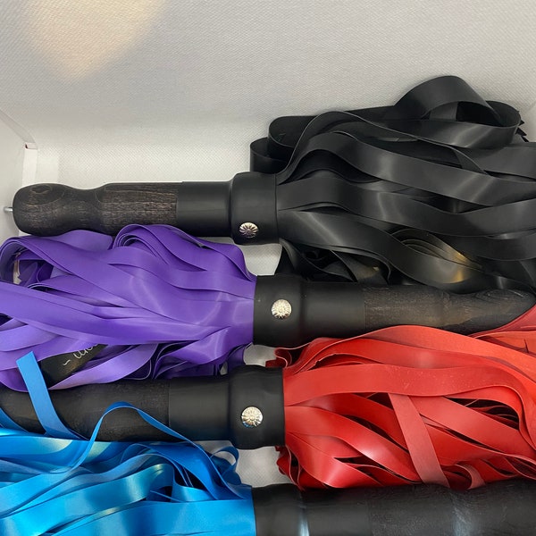 Mini Latex Floggers, Vegan Friendly