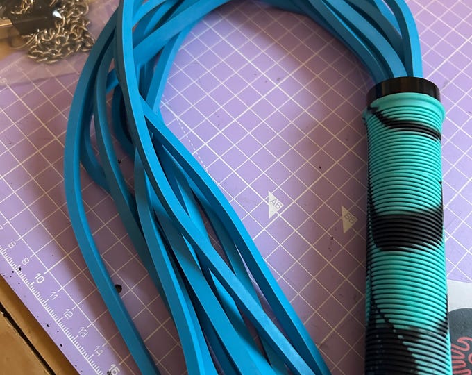 SALE - Neoprene Flogger Blue