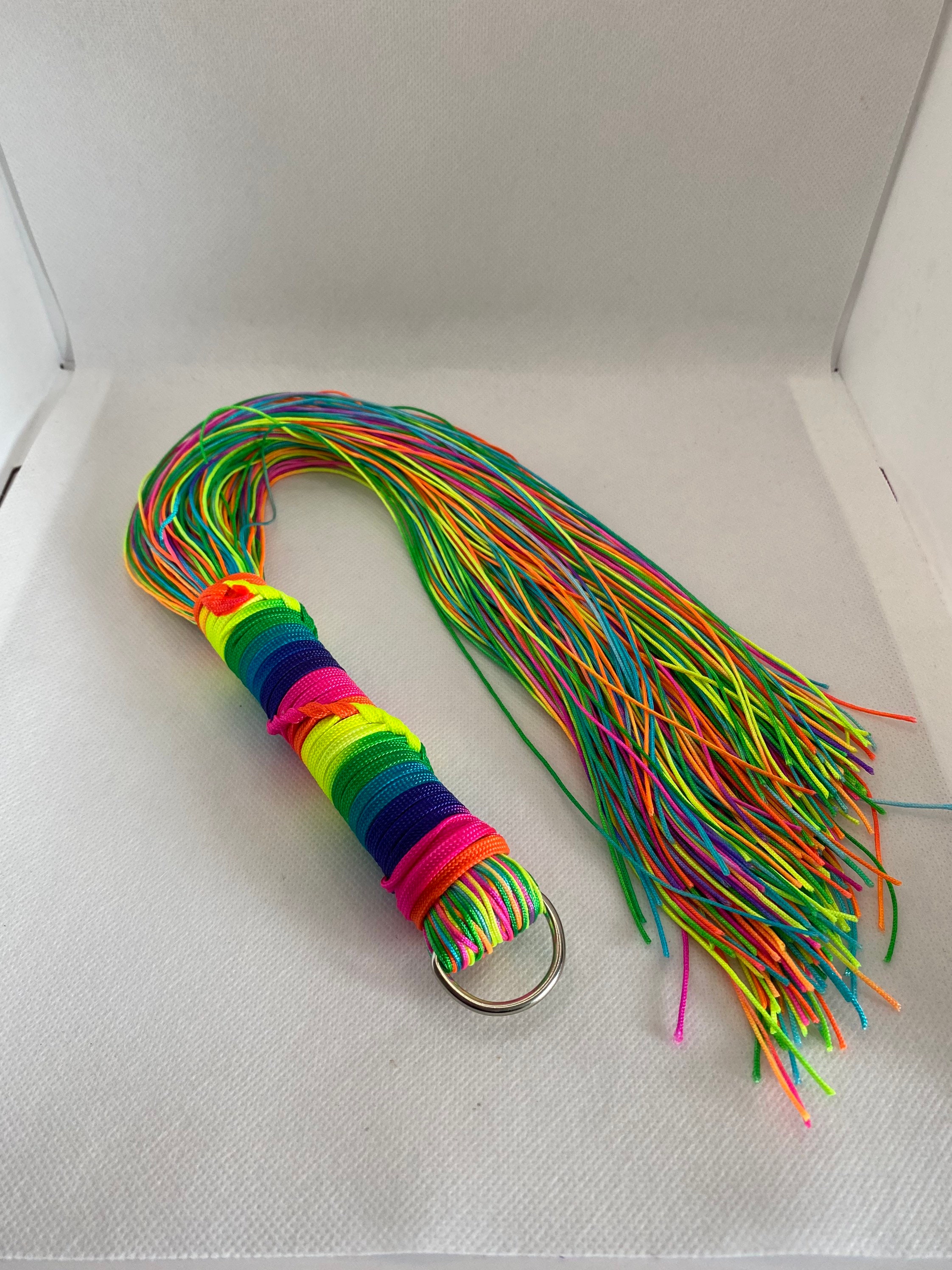 Dark Rainbow Flogger- Made to Order