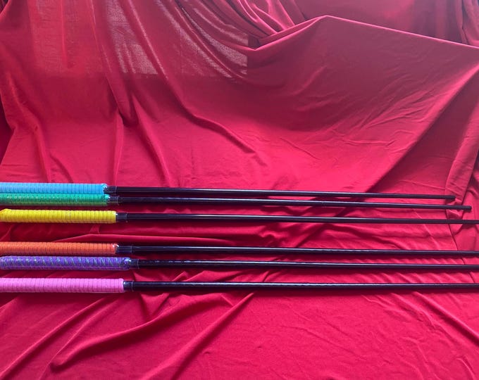 Tapered Black Delrin Cane, 600mm length PVC Wrapped, Vegan Friendly