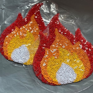 Nipple Pasties Large Flames
