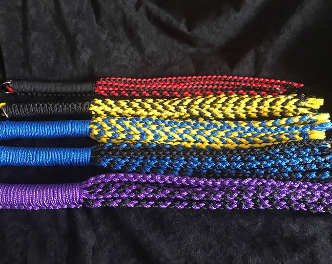 Paracord Cat O Nine Tails, King Cobra or Plaited Various Colours, Vegan Friendly