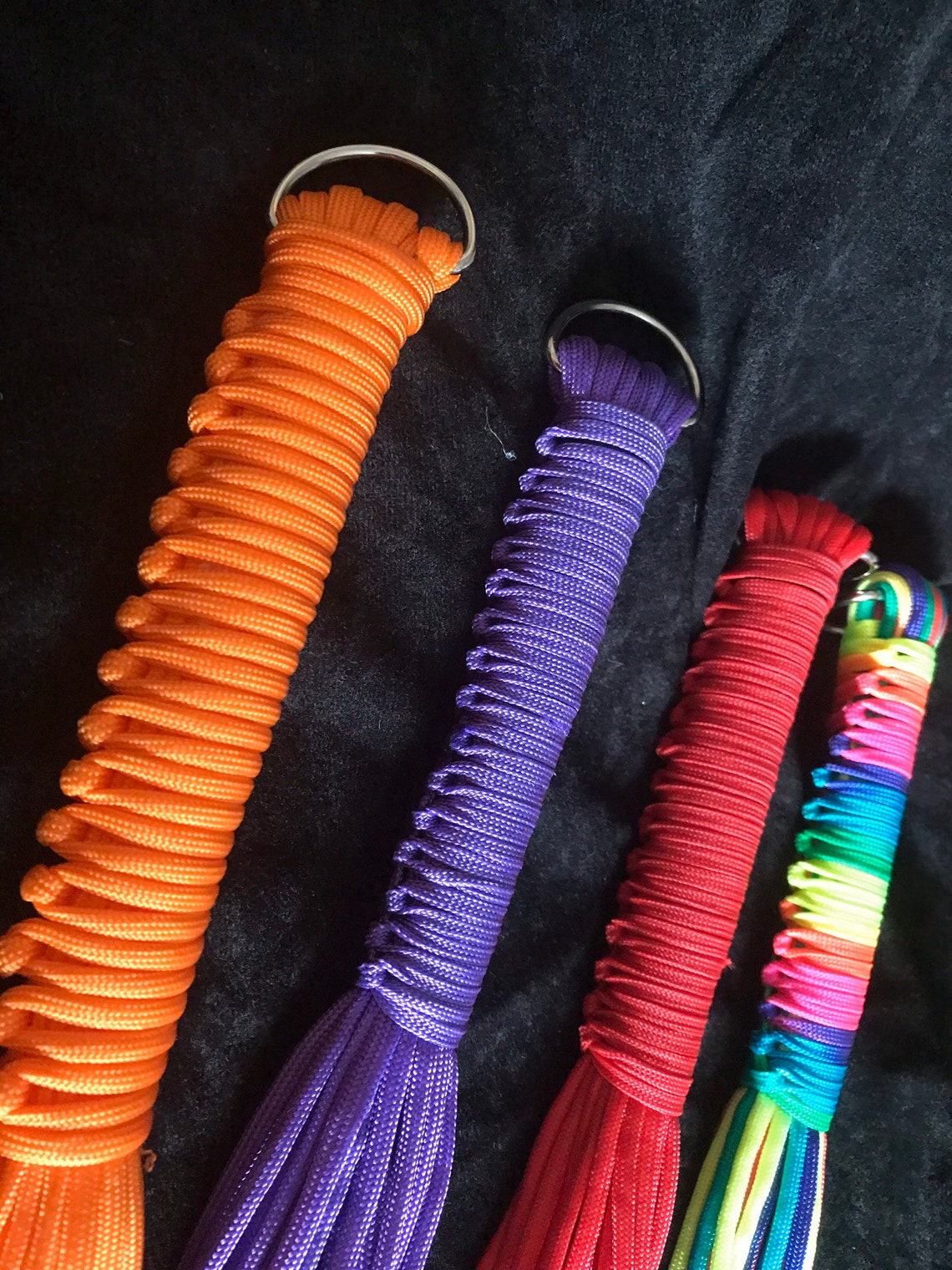 Mini/travel Paracord Flogger Various Colours Vegan Friendly Etsy