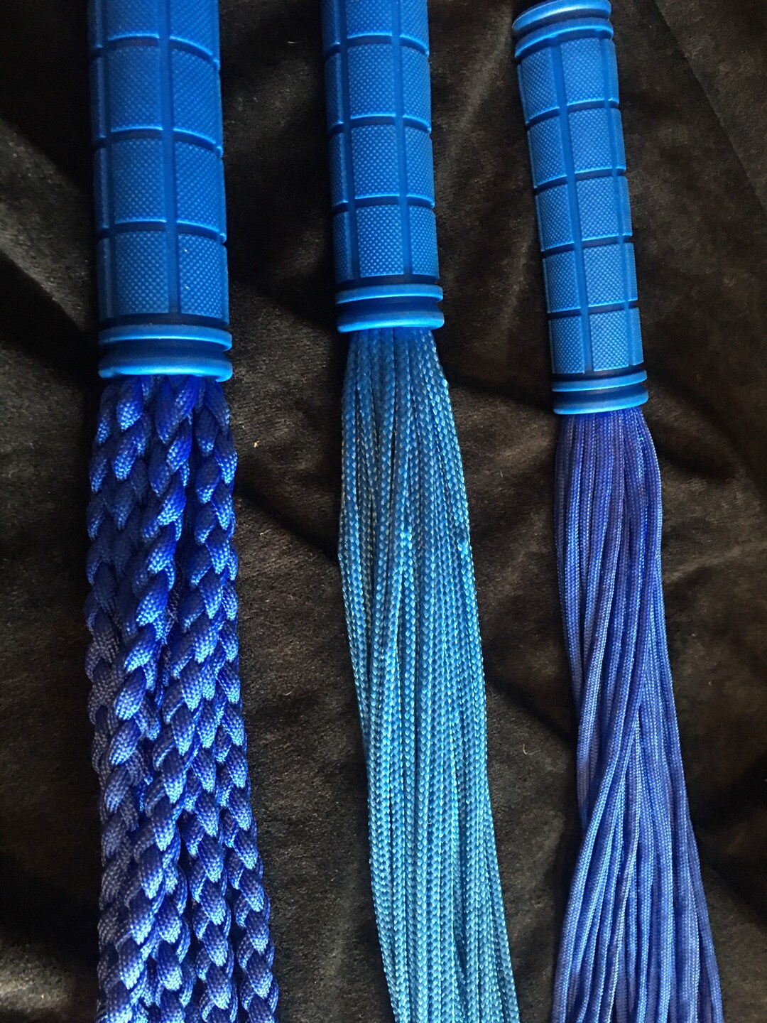 Triple Paracord Flogger Starter Set, Various Colours, Vegan Friendly Etsy