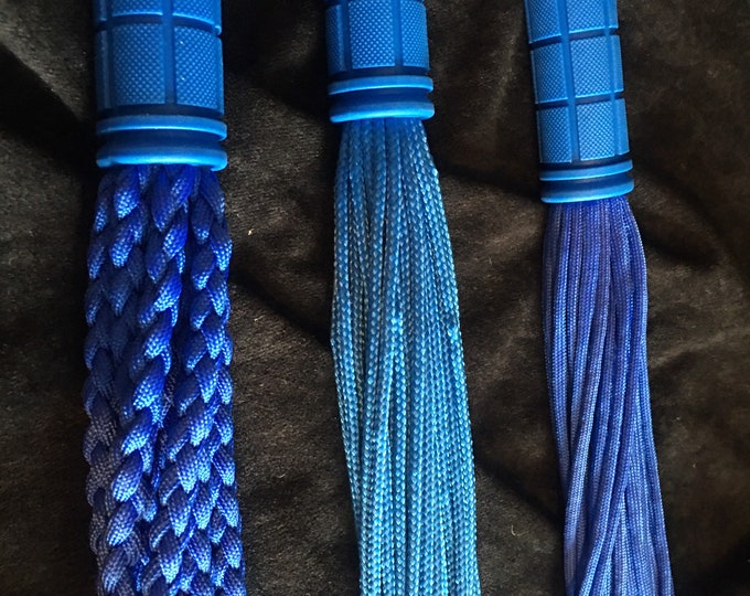 Triple Paracord Flogger Starter Set, Various Colours, Vegan Friendly