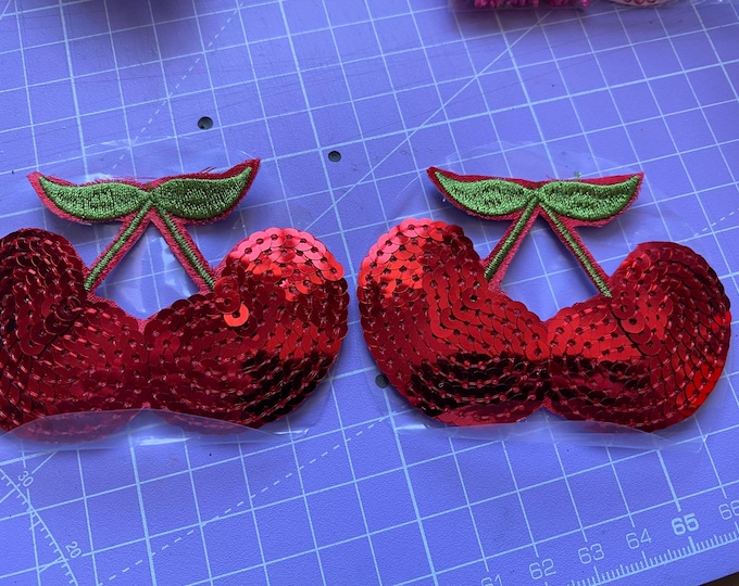 Nipple Tassels Red Sequin Cherries