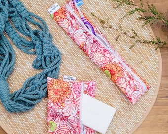 Reise Seife wasserdichte Tasche | Zahnbürstenhalter Nannas Garten Tasche mit Reißverschluss und wiederverwendbare Tasche