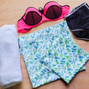 Sac de natation imperméable personnalisé deux gommes | Séparez les vêtements humides et secs | Cours de natation, vêtements sales, école pour enfants,