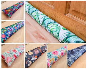 Custom Filled Door draft Stopper | Filled with sand Door Snake | Washable & Waterproof Cover draught Stopper | Custom breeze blocker Bright