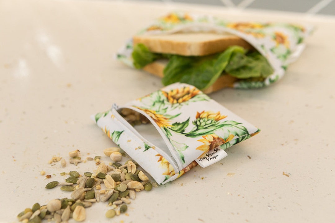 Melii Wiederverwendbare Snackbeutel – 6 Stück, PEVA-Material, Auslaufsicher, BPA-frei, Für Lunchbox, Gefrierschrank & Organisation