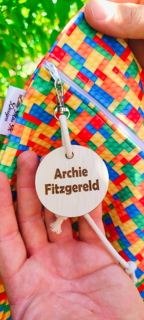 Personalized Reusable Wet Swim Bags and Can Bright Kids Waterproof