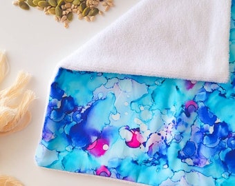 Reusable Cleaning Wipes, Kitchen wipes microfiber, face washer, washcloth & dishcloth Blue Ocean