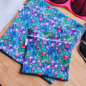 Sac de natation et humide imperméable personnalisé Western Natives | Séparez les vêtements mouillés et secs | Cours de natation, vêtements sales, école pour enfants,