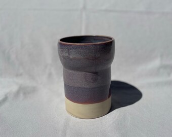 Handmade Stoneware Medium Purple Vase | Australian Handcrafted Pottery