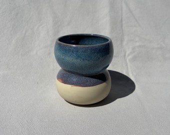 Handmade Stoneware Small Blue Vase | Australian Handcrafted Pottery