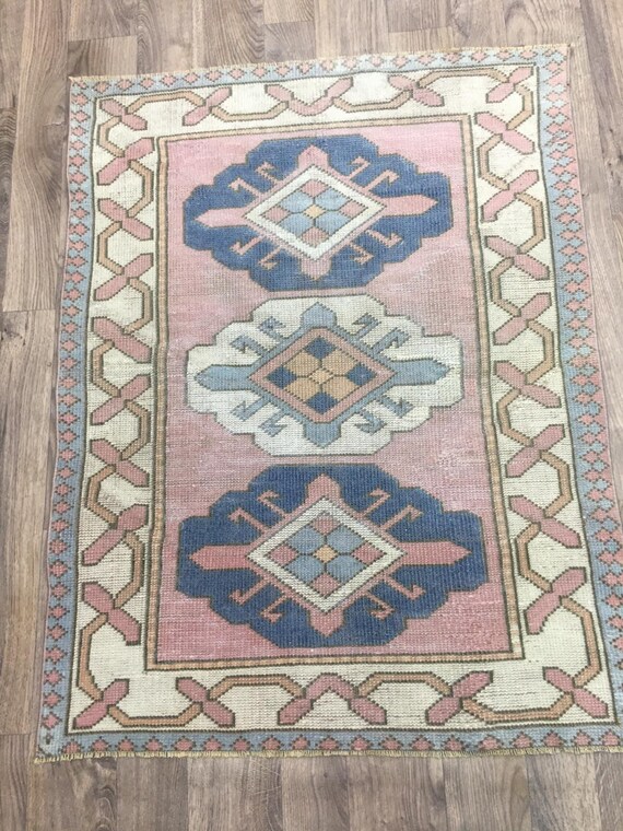 4x6 Office Rug,Turkish Small Rug,Kitchen Rug,Oushak Small Rug,Bohemian