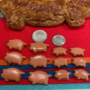 Clay Miniature Puerquito Mexican Sweet Bread PAN Mexicano