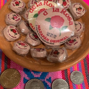 Gliniane Miniaturowe Mazapán Tradycyjne Meksykańskie Cukierki Orzechowe Mexicano