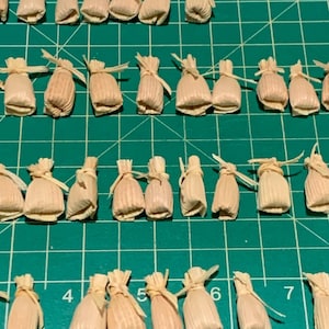 Set 12 (1 doz.) Tamales Aprox. 1 Inch Mini-Tamales Mexican Miniature Corn Husk