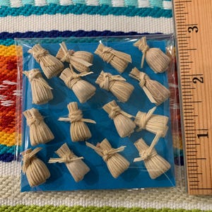 Set 16 Tamales Aprox. 1/2 Inch Mini-Tamales Mexican Miniature Corn Husk