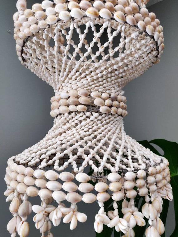 Cowrie shell lamp deals