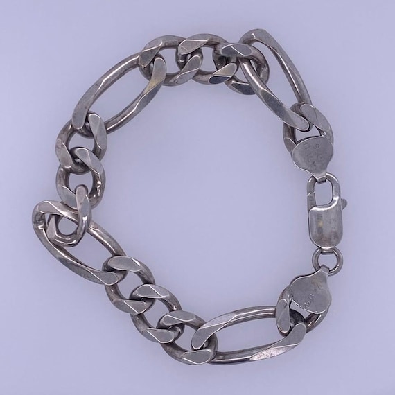 925 Sterling Silver Figaro Bracelet
