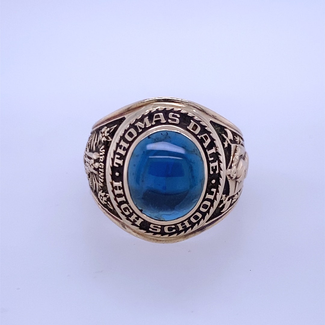 10k Yellow Gold 1962 Thomas Dale High School Class Etsy