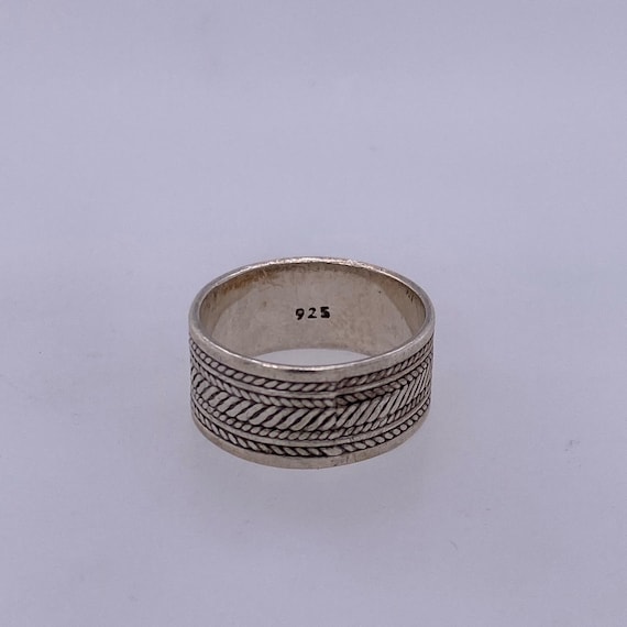 925 Silver Braid Design Ring - image 1