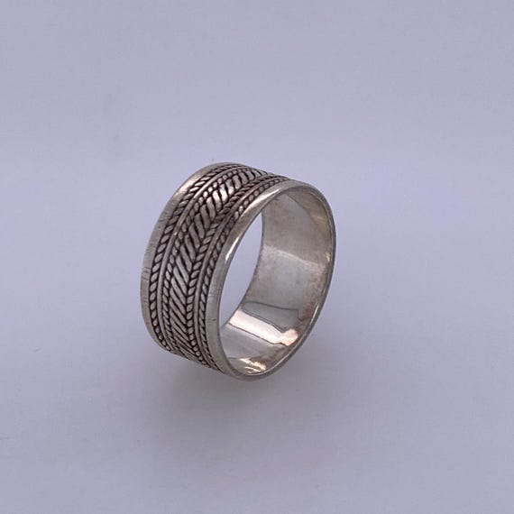 925 Silver Braid Design Ring - image 2