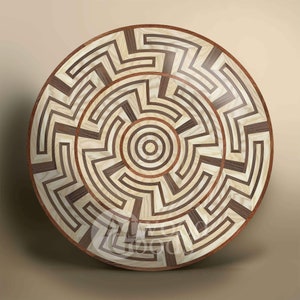 Wood floor medallion &quot;Amazing&quot; for hardwood flooring, parquet and engineered flooring. Handcrafted by AtwoodGoods.