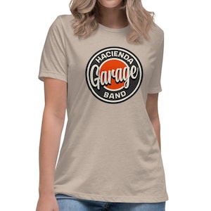 T-shirt da donna Hacienda Garage Band - Logo frontale