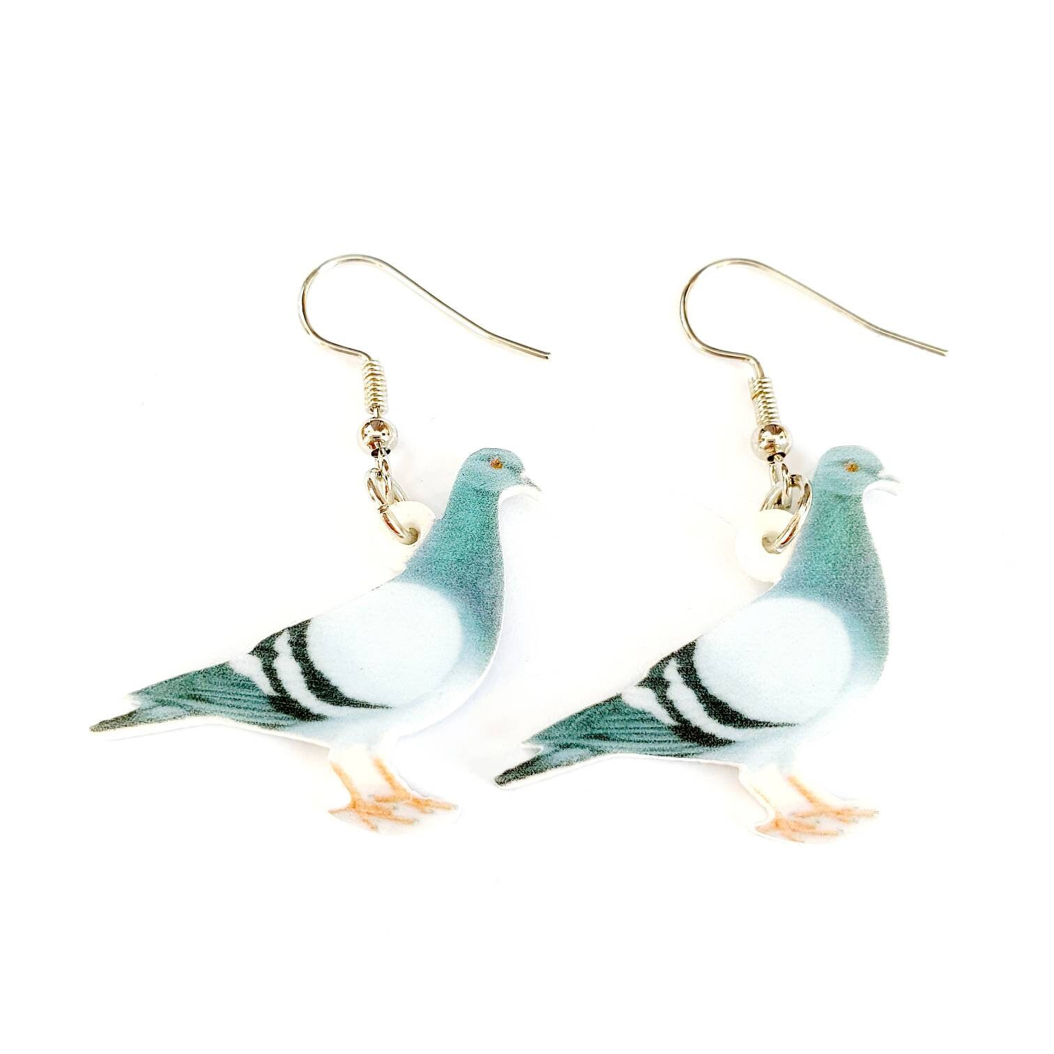 Pigeon earrings deals