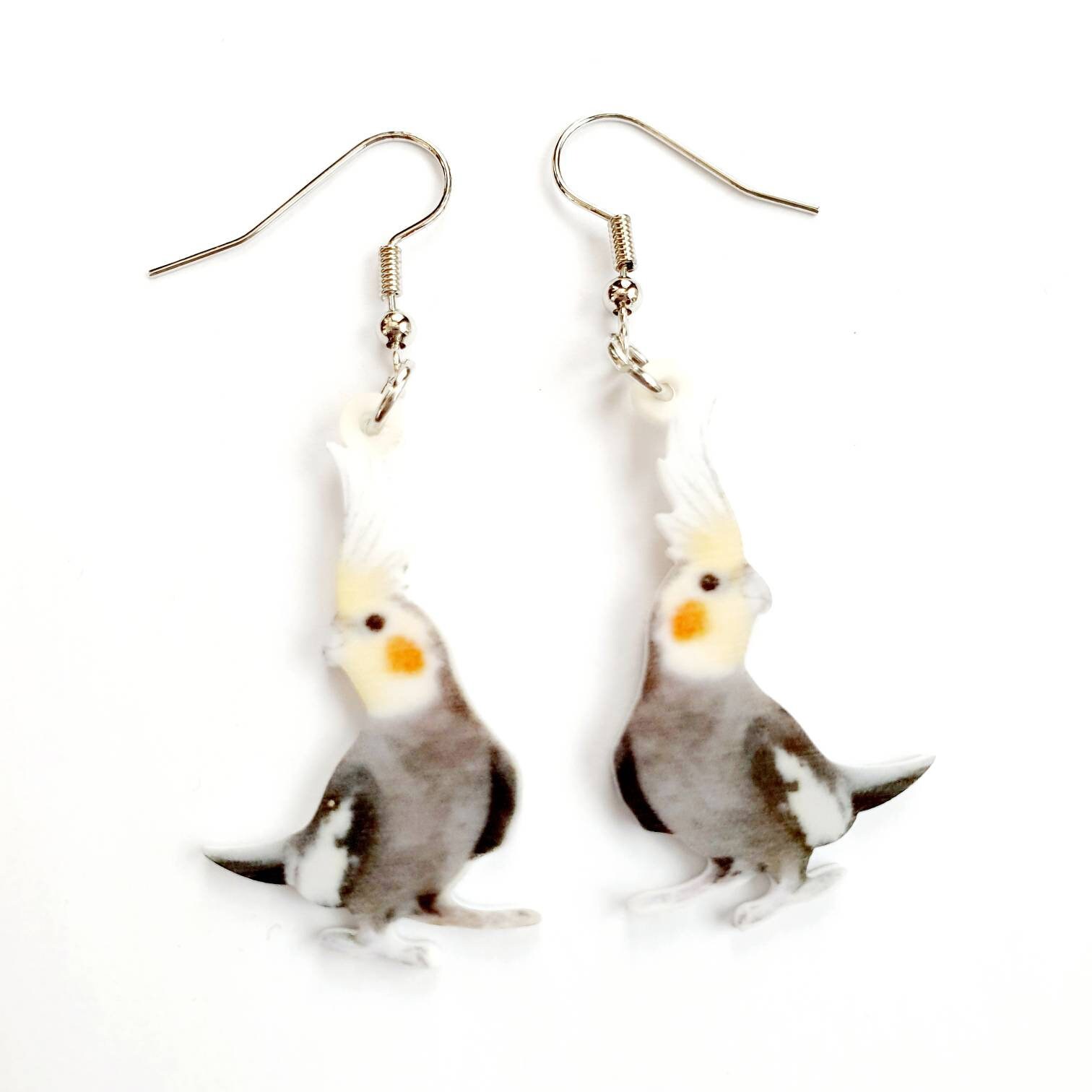 Cockatiel earrings best sale