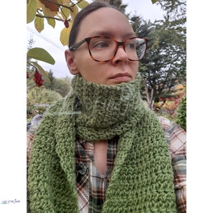 EASY CROCHET PATTERN soft winter scarf, beginner crochet scarf pattern