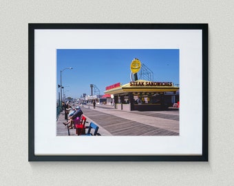 Americana Fine Art Prints - Vintage Photography - Boardwalk - Seaside Heights - New Jersey - Framed Art Prints