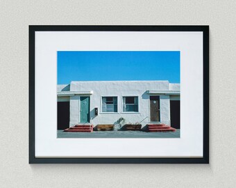 Americana Fine Art Prints - Vintage Photography - Blue Bell Motel - San Luis Obispo - California - Framed Art Prints