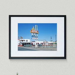 Americana Fine Art Prints - Vintage Photography - Cowboy Motel - Amarillo - Texas - Framed Art Prints