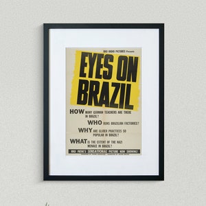 Vintage Movie Poster - Eyes on Brazil - Movie Print