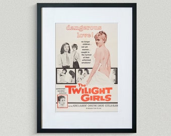 Vintage película cartel - Las chicas Crepúsculo - Agnes Laurent - Christine Carere - Impresión de película