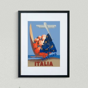 Lake Iseo Travel Print - European Travel Poster - Italian Travel Print - Tropical Poster - Vintage Travel Poster - Framed Travel Print