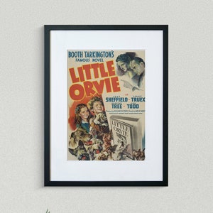 Vintage Movie Poster - Little Orvie - John Sheffield - Ernest Truex - Movie Print