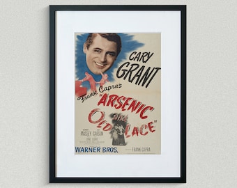 Vintage Movie Poster - Arsenic and Old Lace - Raymond Massey - Jack Carson - Movie Print