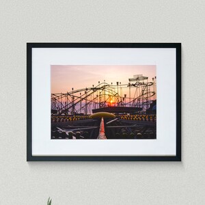 Americana Fine Art Prints - Vintage Photography - Roller Coaster - Seaside Heights - New Jersey - Framed Art Prints