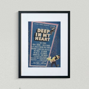 Vintage Movie Poster - Deep In My Heart - Jose Ferrer - Merle Oberon - Movie Print