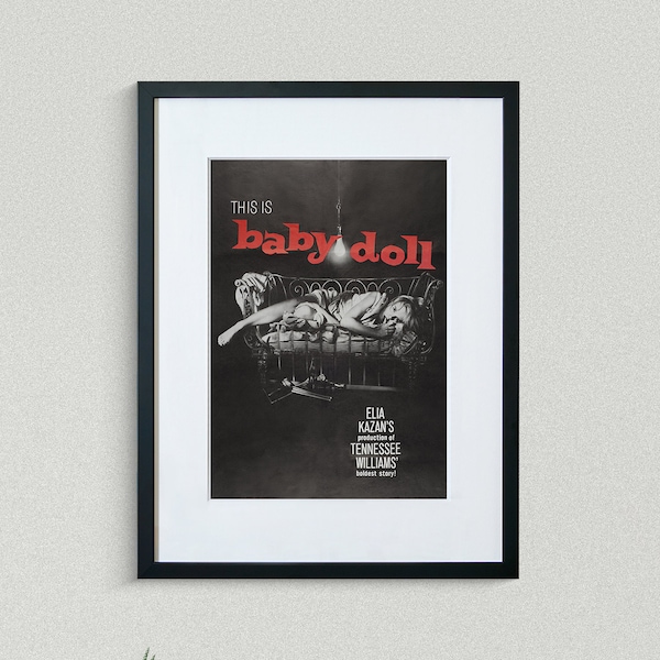 Vintage Movie Poster - Baby Doll - Carroll Baker - Eli Wallach - Movie Print