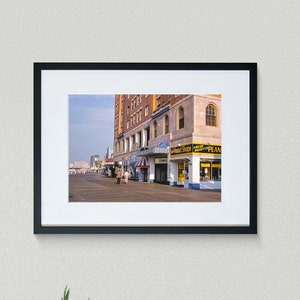 Americana Fine Art Prints - Vintage Photography -  Boardwalk A.M. - Atlantic City - New Jersey - Framed Art Prints