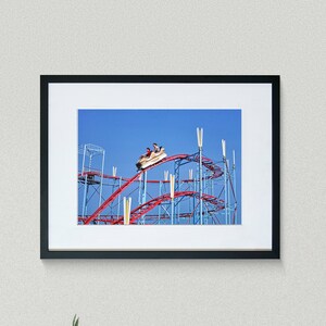 Americana Fine Art Prints - Vintage Photography - Roller Coaster Car - Atlantic City - New Jersey - Framed Art Prints