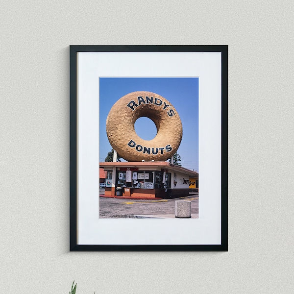 Americana Fine Art Prints - Vintage Photography - Randy's Donuts - Inglewood - California - Framed Art Prints