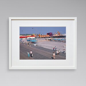 Americana Fine Art Prints - Vintage Photography -  Boardwalk Above - Atlantic City - New Jersey - Framed Art Prints