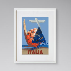 Lake Bolsena Travel Print - European Travel Poster - Italian Travel Print - Tropical Poster - Vintage Travel Poster - Framed Travel Print